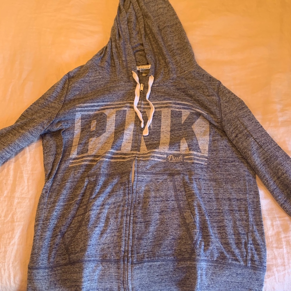 Pink zip up